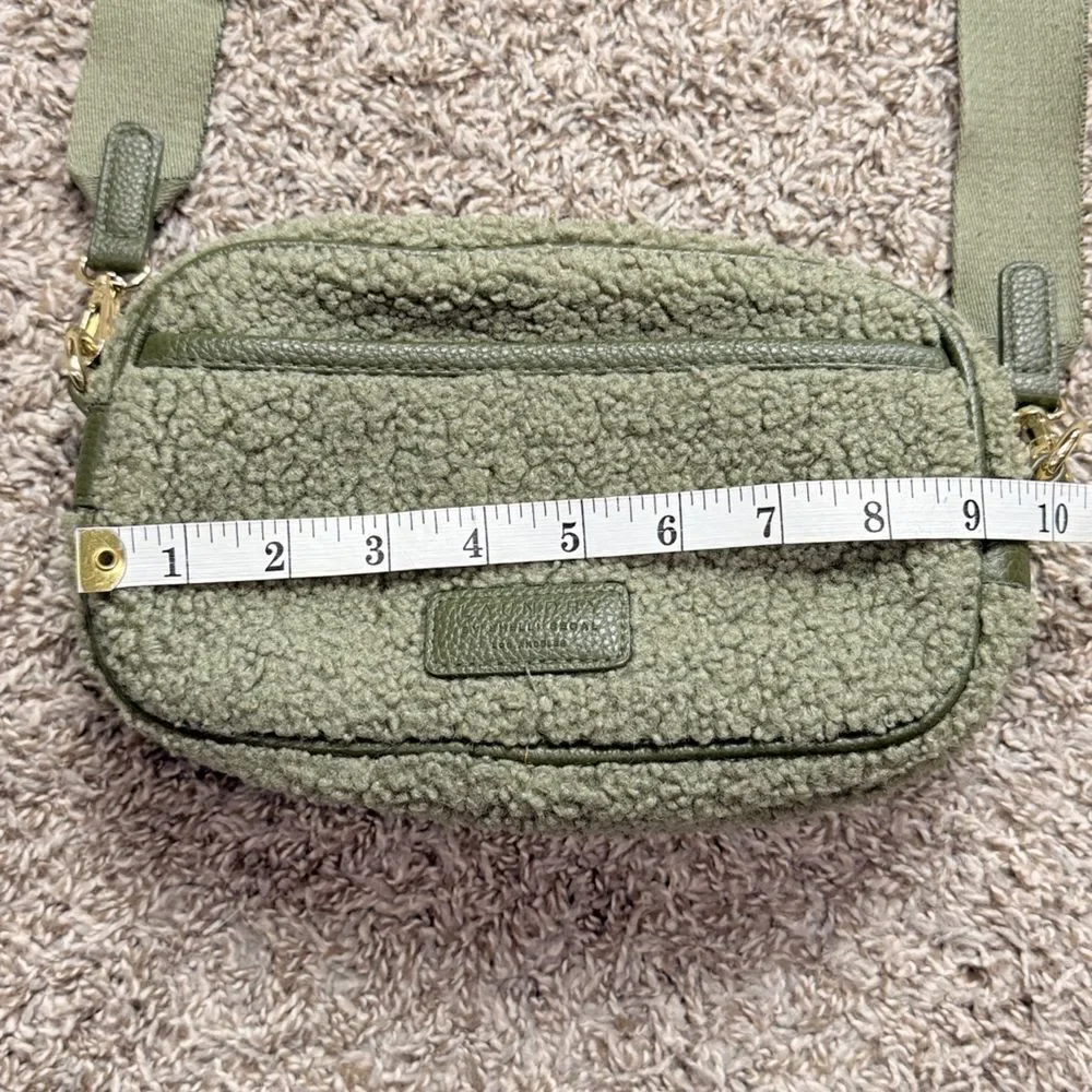 Laundry by Shelli Segal Green Sherpa Crossbody Bag